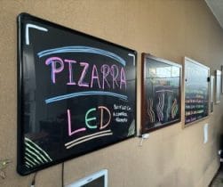 Pizarras led para negocios