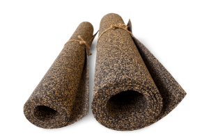 Corcho caucho en rollos