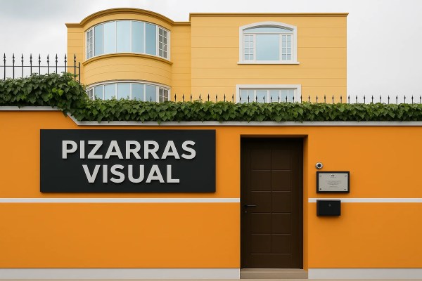 Fachada de pizarras visual ecuador