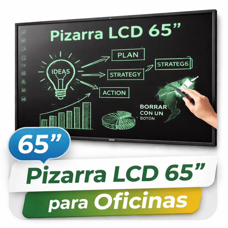 Pizarra LCD de 65 pulgadas para oficinas